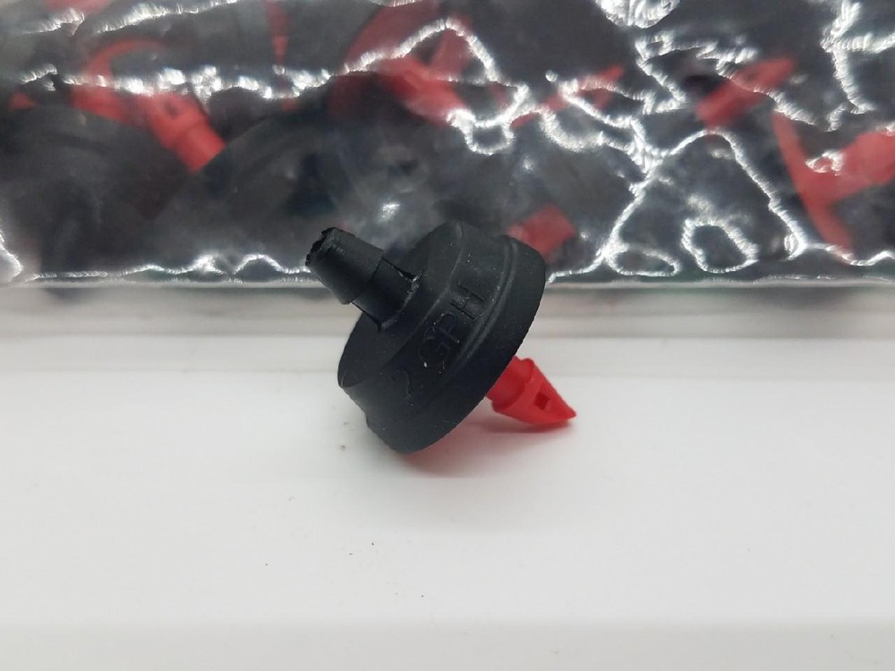 100 Pcs 2.0 GPH PRESSURE COMPENSATING RED DRIP EMITTER