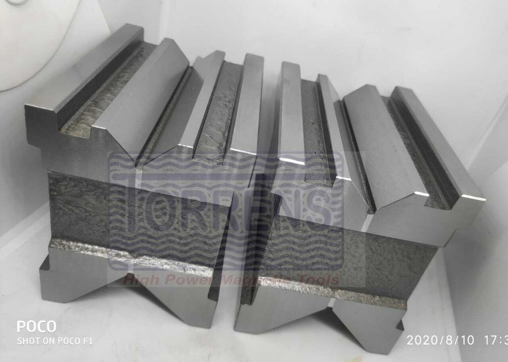 Precision Magnetic V block Hardened Matched Pair Both Side V 80x70x60mm-3"