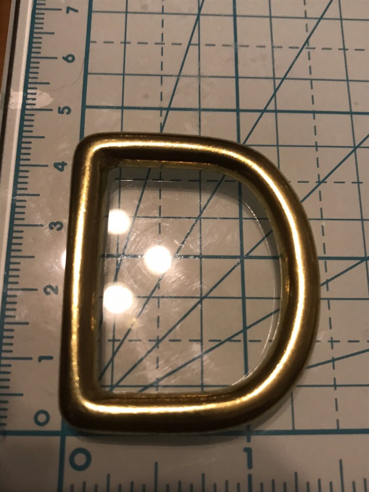 1" Solid Brass Cast D Rings (Pack Of 10)