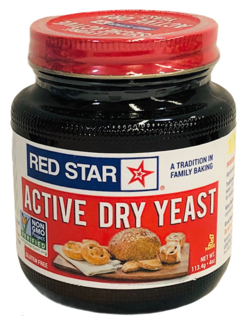 Red Star Active Dry Yeast Baking Powder 4oz Bottle - 12 Pack
