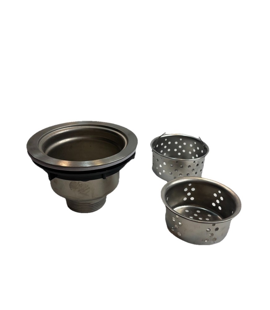 Stainless Steel Kitchen Sink Strainer Basket Set 3 Pack Drain Replacement