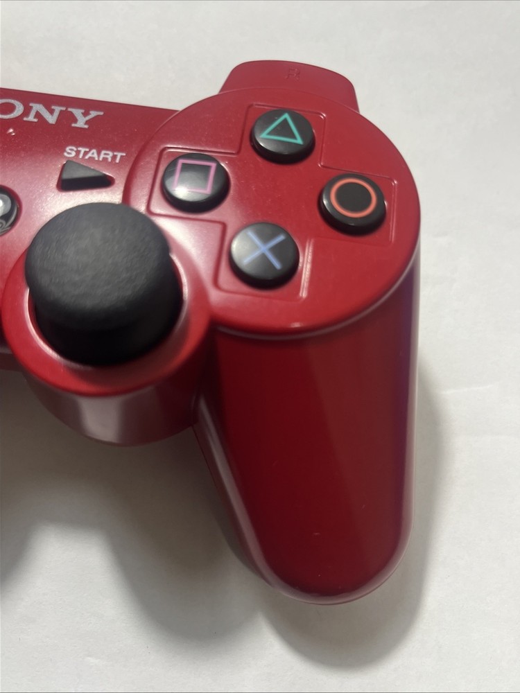 Sony PS3 DualShock 3 Wireless Controller Red OEM Original Tested