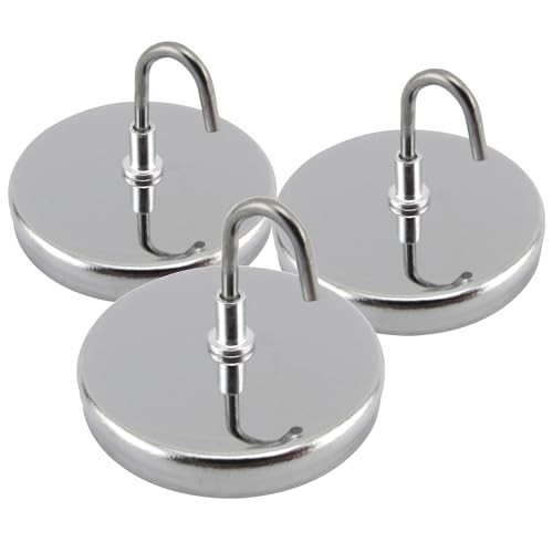 Magnetic Handi-Hook with Chrome Plate - 2.04" Diameter, 1.275" Total Height,