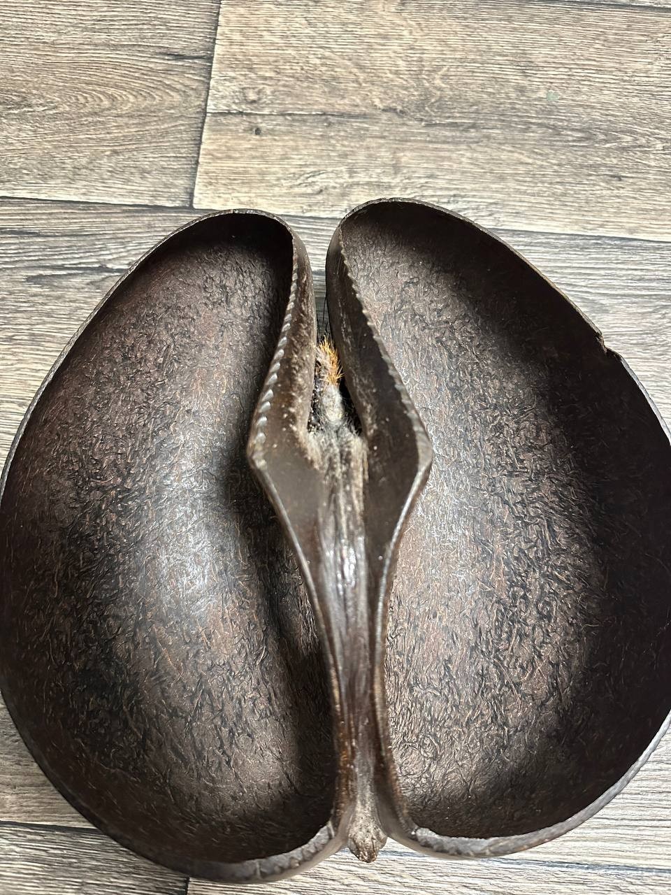 Antique Coco De Mer Nut Seed Basket