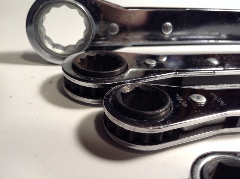 Blackhawk Tools, Ratchet Wrench Set-Sae,Sizes: 7/8, 3/4, 11/16, 5/8, 9/16, 1/2