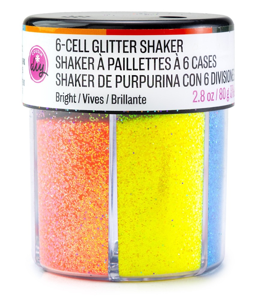 CousinDIY Glitter 6 Cell-Bright - 2 Pack