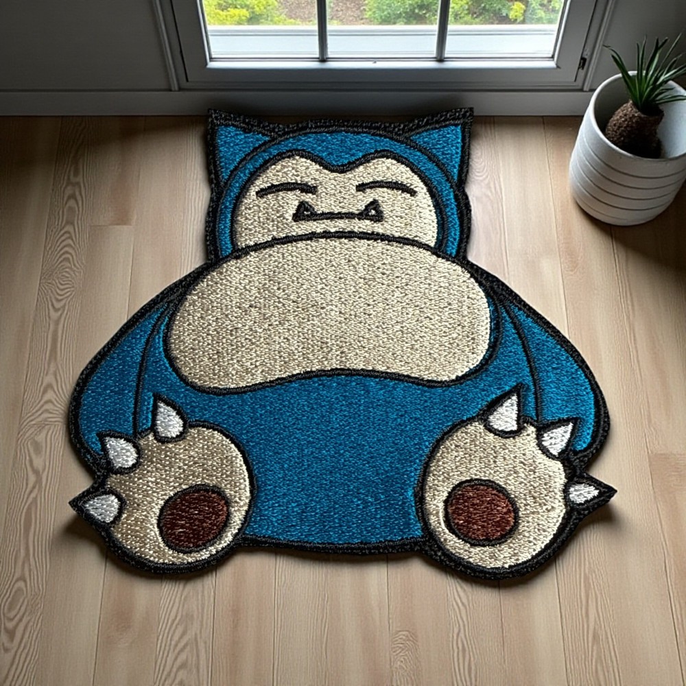 Snorlax Pokemon Embroidery Patch Multi Sizes 2.86" - 4.75"