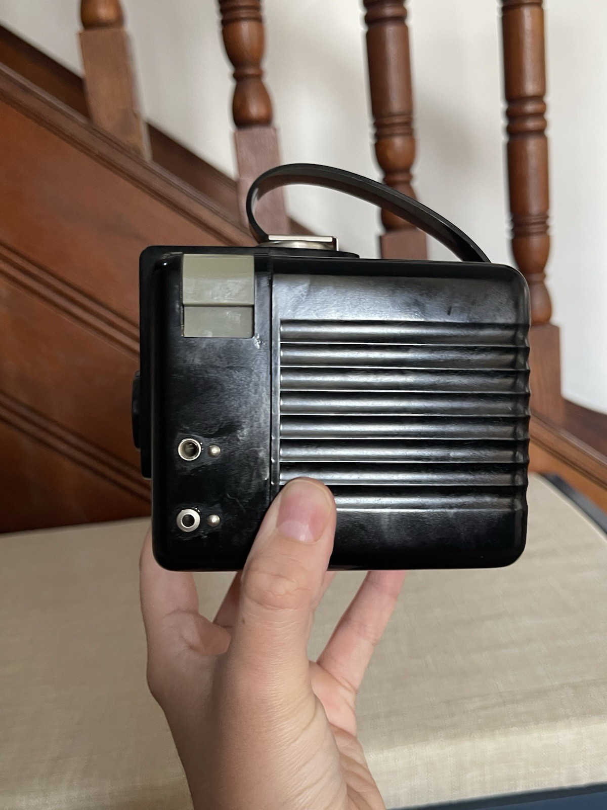 Vintage Kodak Brownie Hawkeye Flash Outfit Model Camera w/Original Box Plus Film