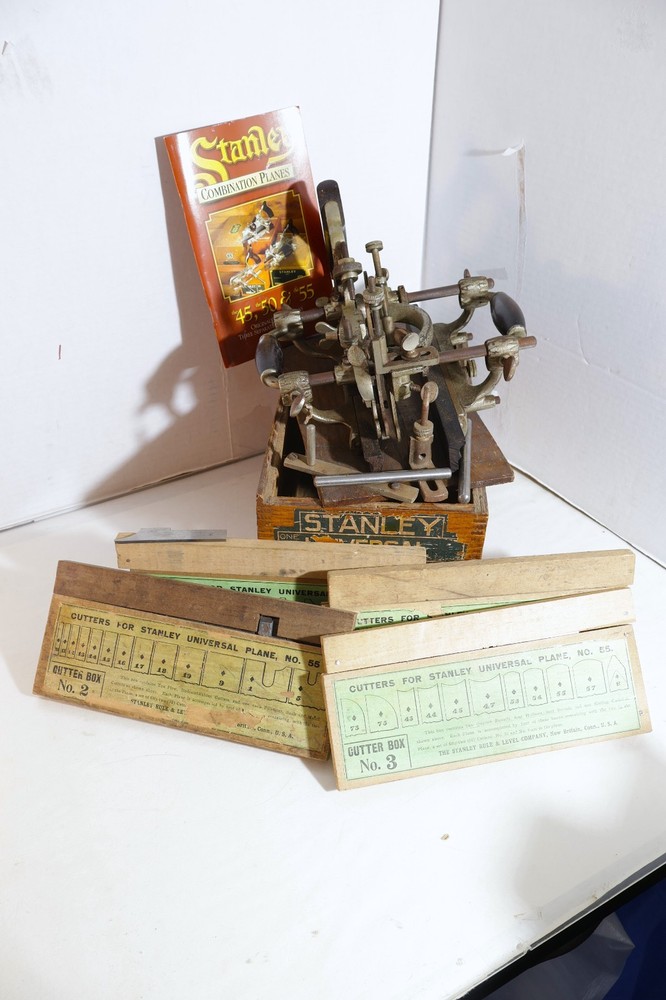STANLEY # 55 PLANE COMPLETE & EXTRA'S WITH BOOK  INSTRUCTIONS IN GREAT CONDITION