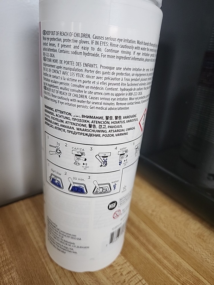 URNEX CAFIZA espresso machine cleaner 20oz