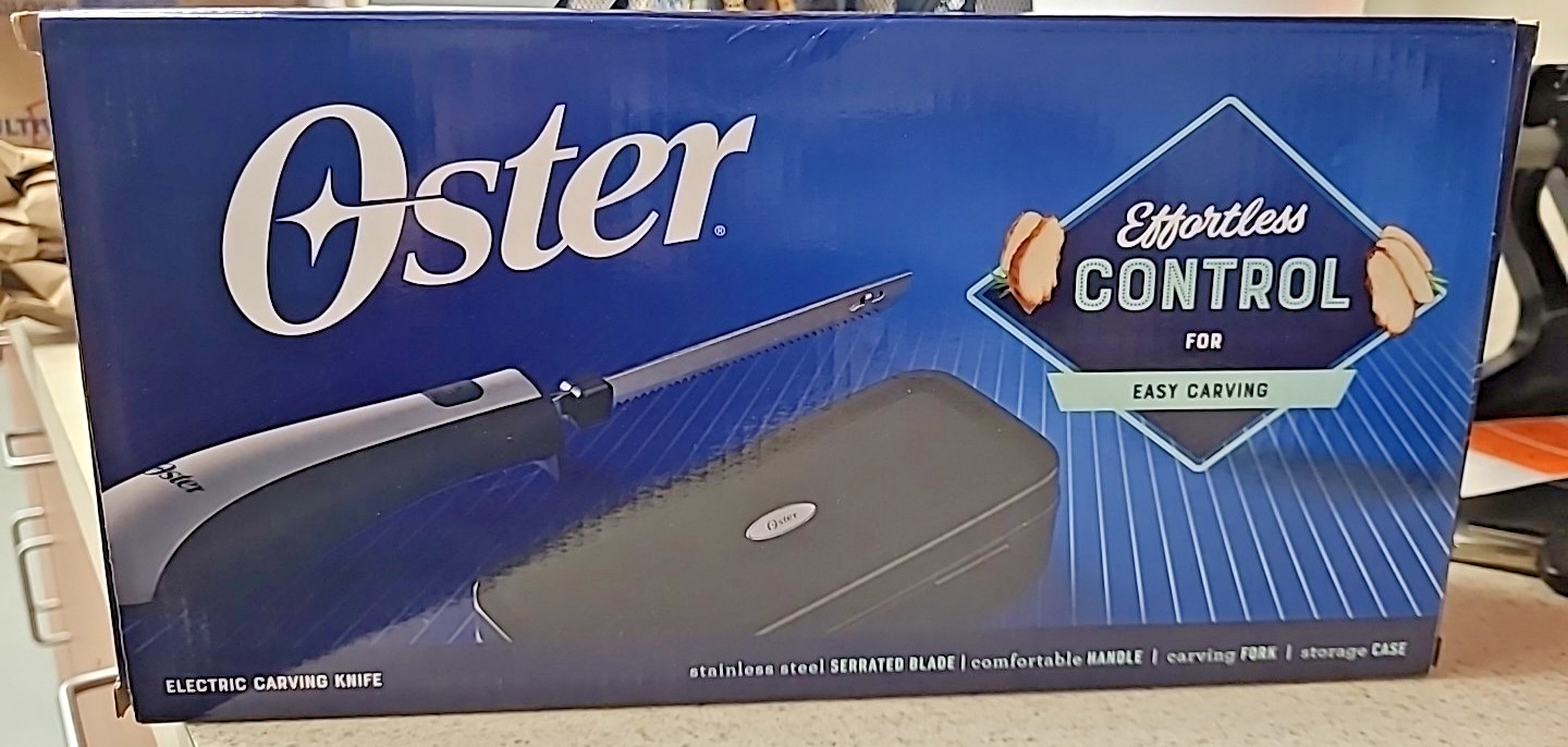 Oster Electric Knife with Carving Fork and Storage Case A-1