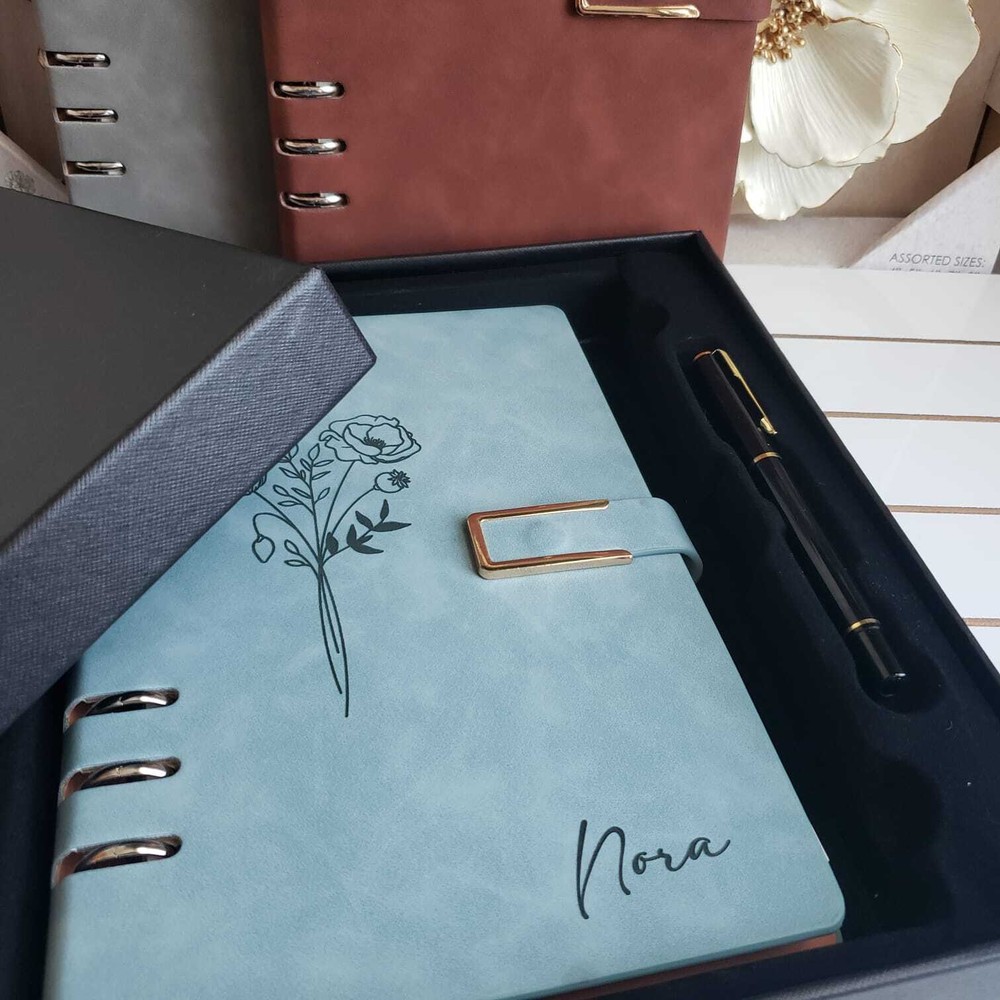 Personal Leather Notebook Custom Journals to Write in, Customized gift
