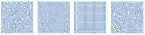 Fiskars Texture Plates Illusion Filigree Vines Netting Webbing Craft Projects