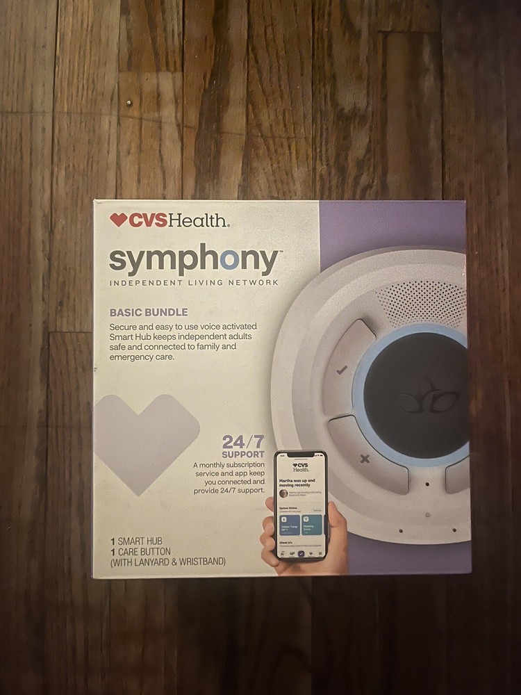 Symphony Independent Living Network Basic Bundle Smart Hub Care Button New OB