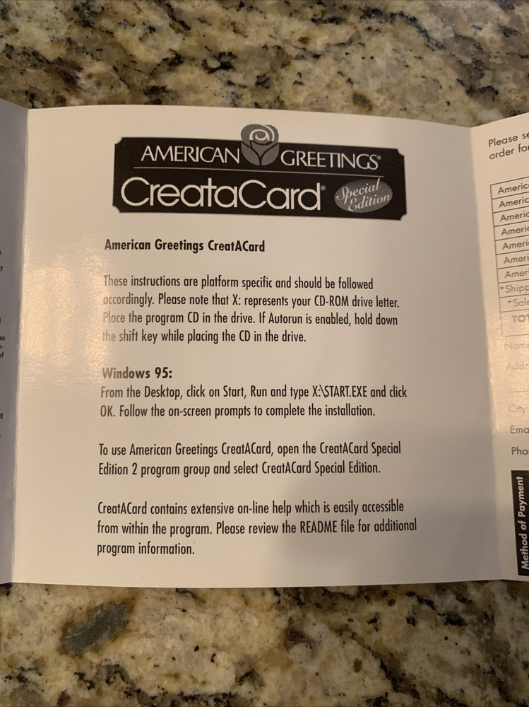AMERICANS CreataCard GREETINGS Special Edition