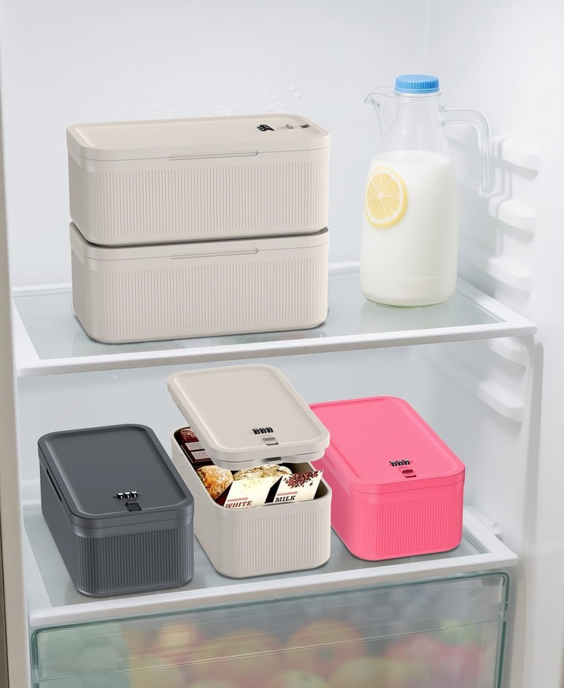 ySky Lockable Storage Box with Combination Code - Secure Medicine Safe, Phone Ja