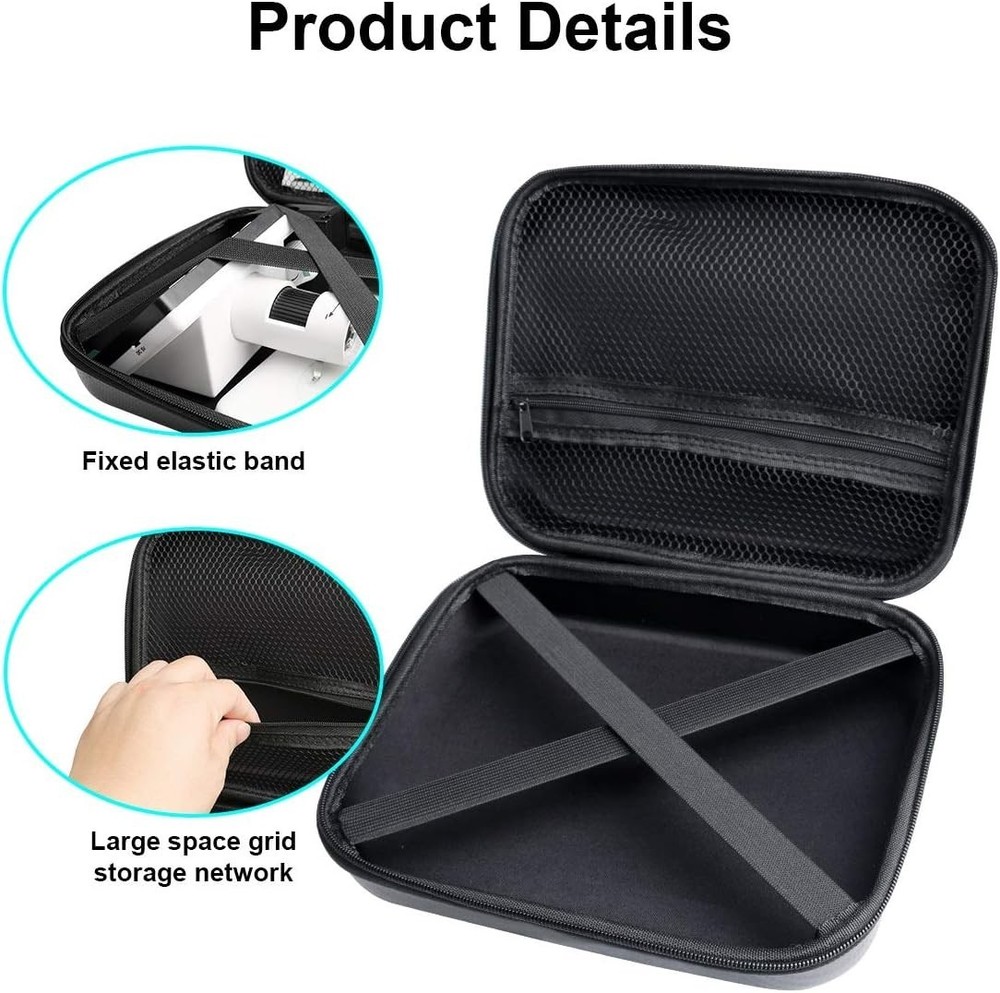 LCD Digital Microscope Carrying Case, Ultra Big Size Storage Bag Box for USB/...