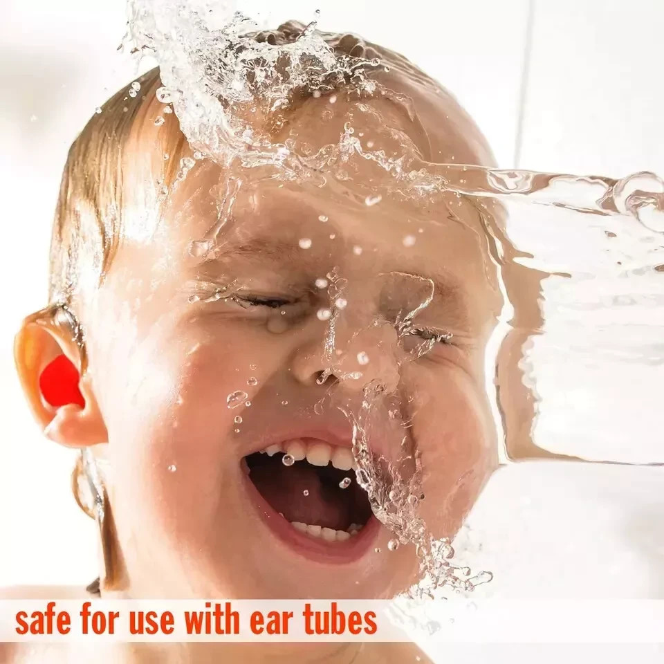 Soft Moldable Silicone Putty Ear Plugs - Kids Size, 6 Pair - Comfortable Small E