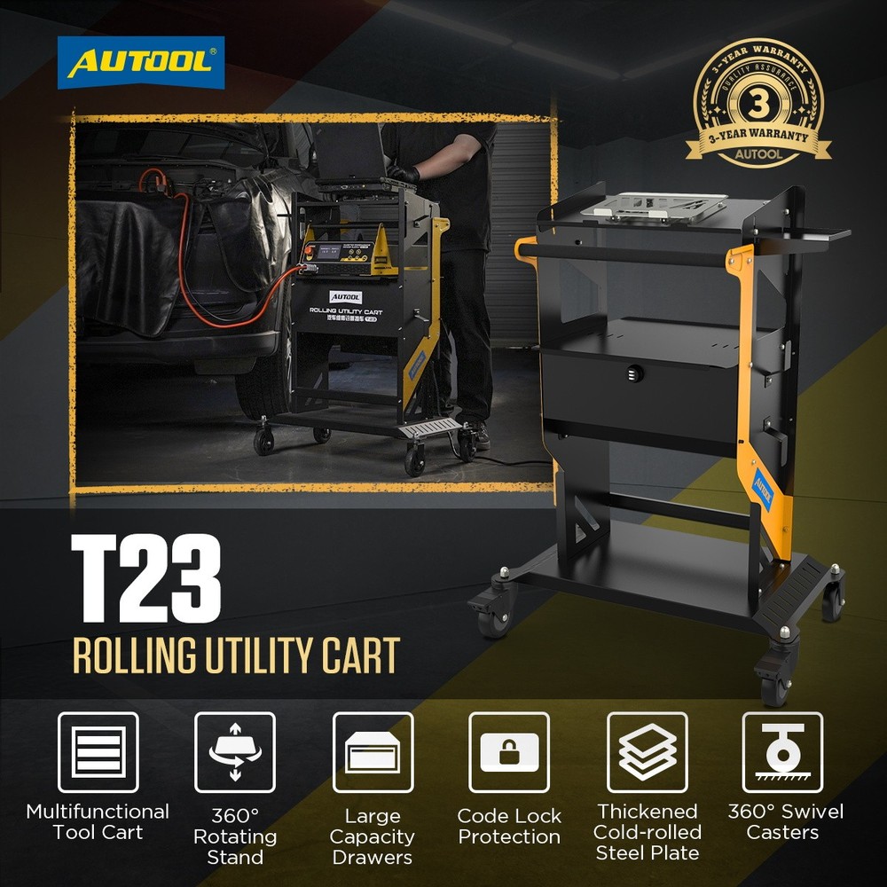 Tool Trolley Cart Roller Cabinet Heavy Duty Garage Workshop Cart with Code Lock