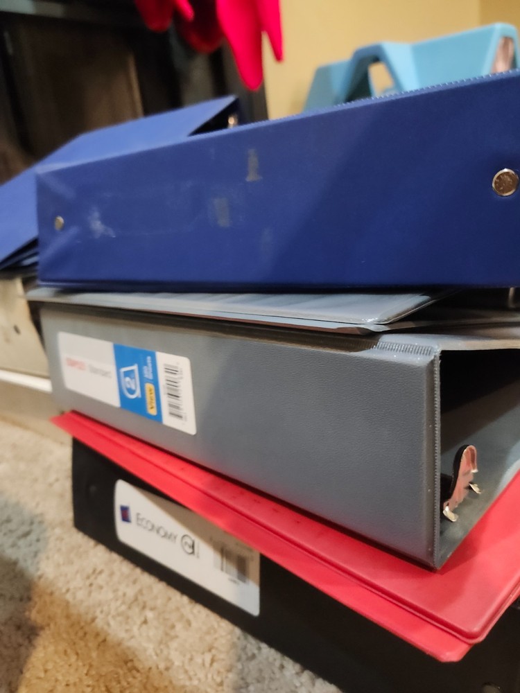 Various Assorted 3-Ring Binder Notebooks