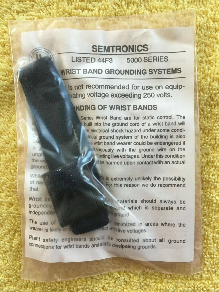 Semtronics EW2050 Grounding Wrist Band ~ Ionization ESD Control System ~ NEW