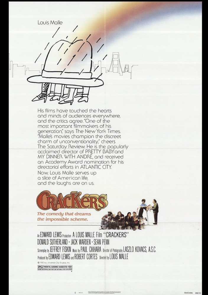 CRACKERS (9/30/82) Louis Malle Second Draft Production Script + COA!