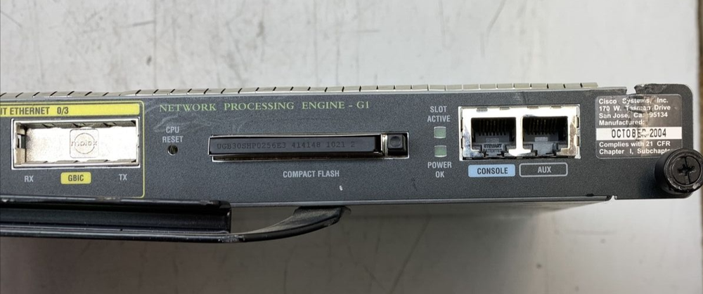 Cisco UBR7200-NPE-G1 CNSP30ZAAC Network Processing Engine