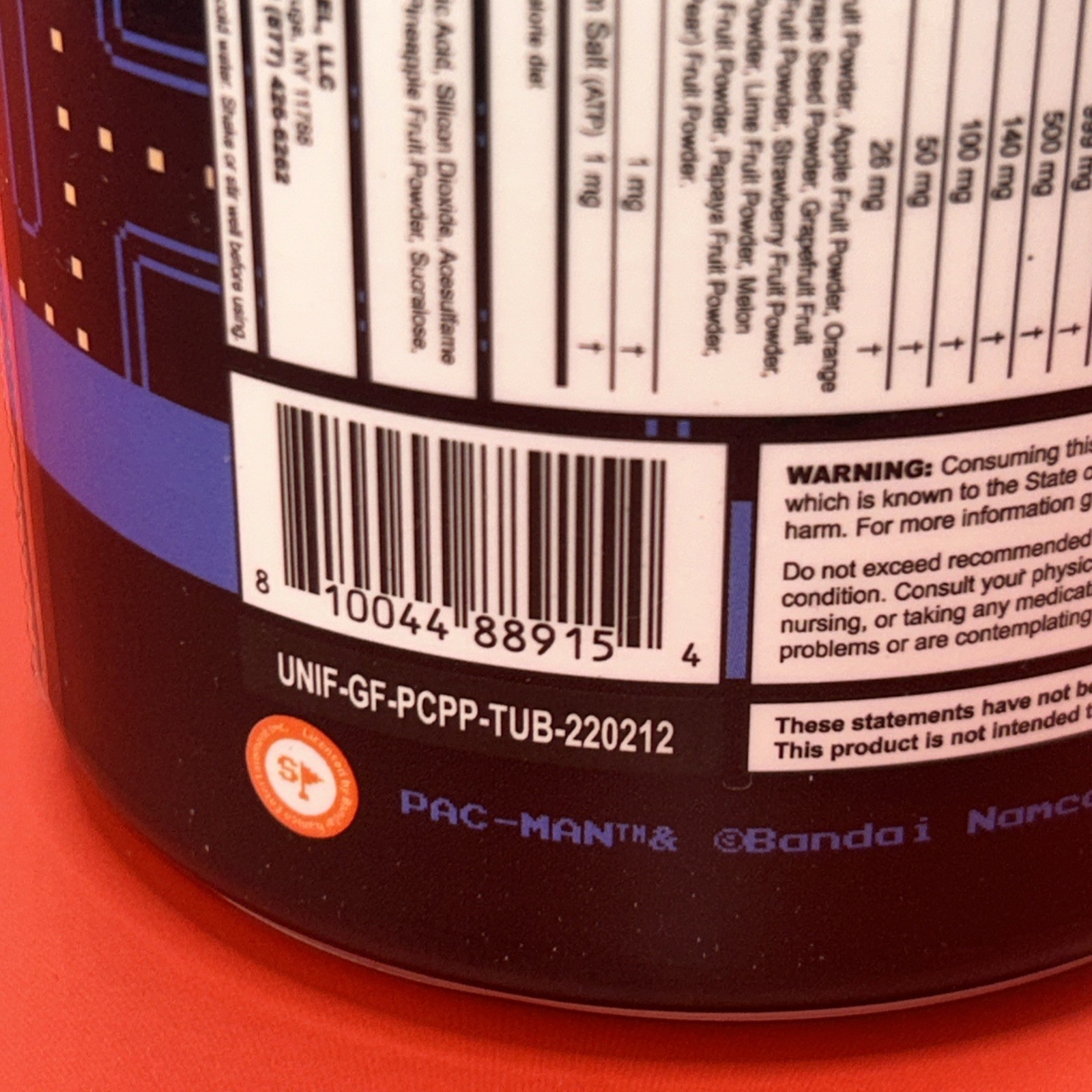 G FUEL Pac-Man Power Pellet Energy Tub (Cherry Lollipop) 40 Servings - Exp. 2028