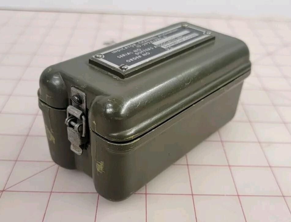 Vintage US Army Indicator Channel Alignment Military Case Box Only
