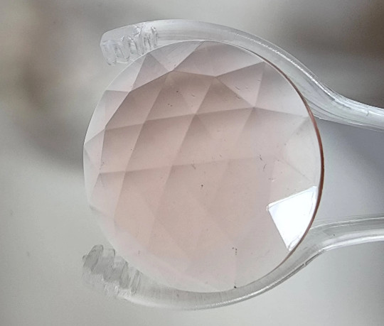 Round Faceted Jewels- German Made- Trans Selenium Pink- Multiple Sizes