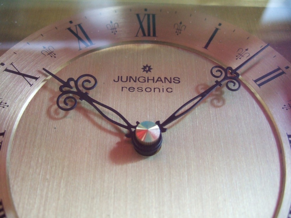 RARE Vintage Junghans RESONIC Brass Mantle Clock!