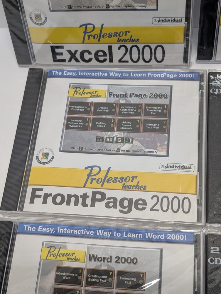 Professor Teaches Windows PC 2000 Full Disc Set - All Sealed