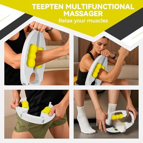 Arm Massager & Forearm Massager, Adjustable Foam Roller, Trigger Point Yellow