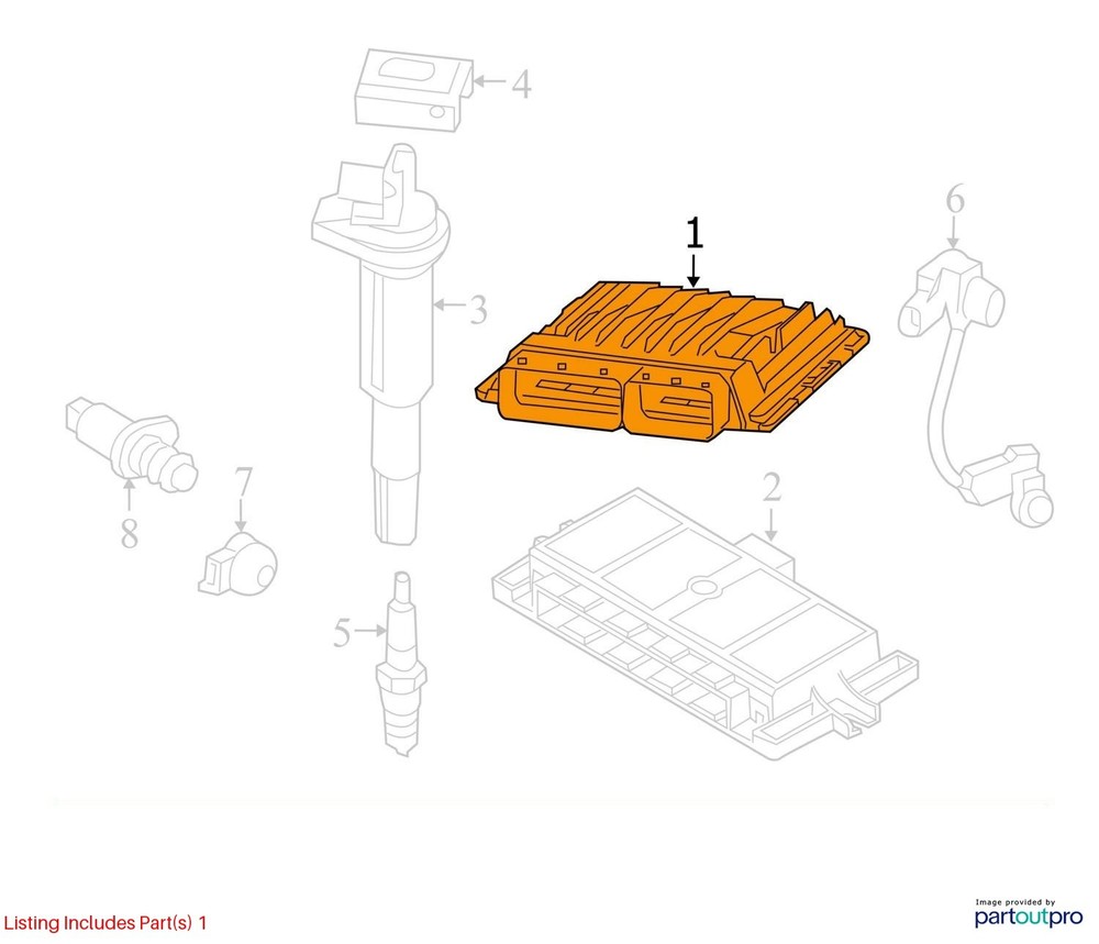 2012-2014 BMW Z4 2.0 Engine Computer ECM ECU OEM 12147645764