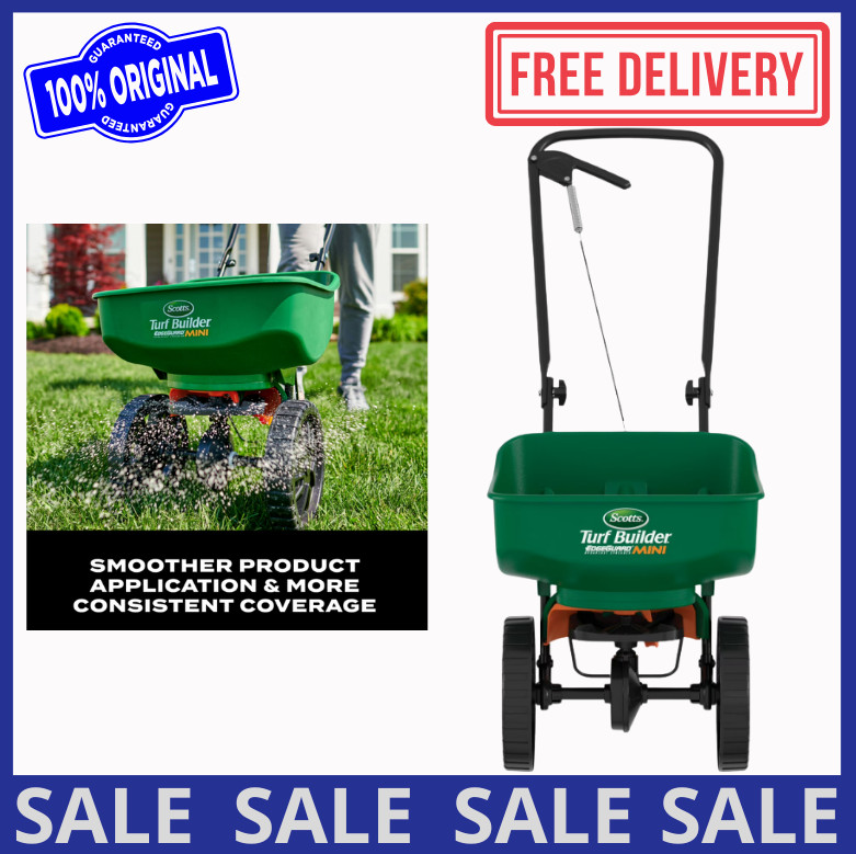 Scotts Turf Builder EdgeGuard Mini Broadcast Spreader for Grass Seed
