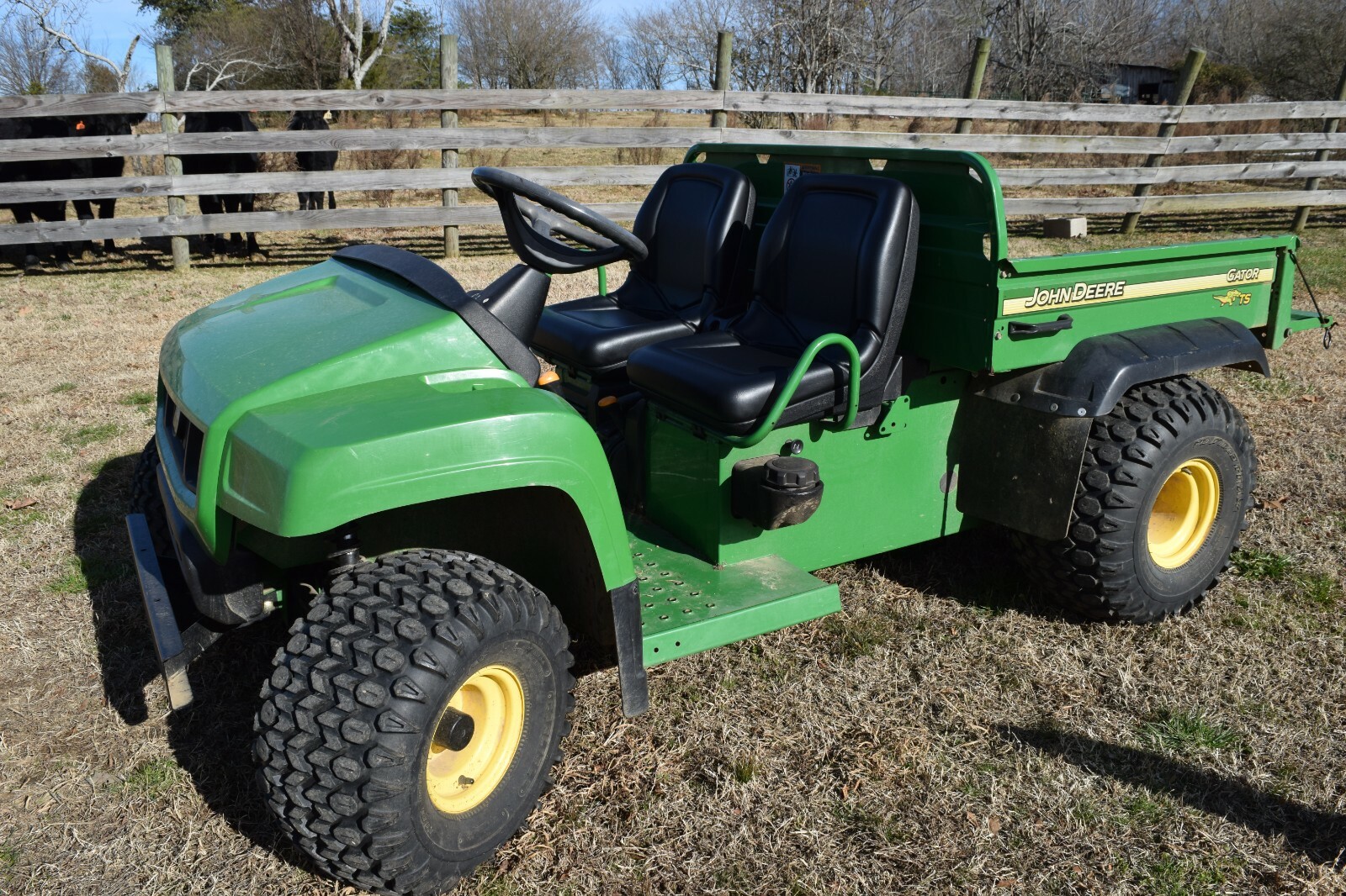 (2 Seats) Black John Deere Gator Seat 6X4 CX 4X2 4X4 HPX TRAIL TX TURF TH 6X4 TE