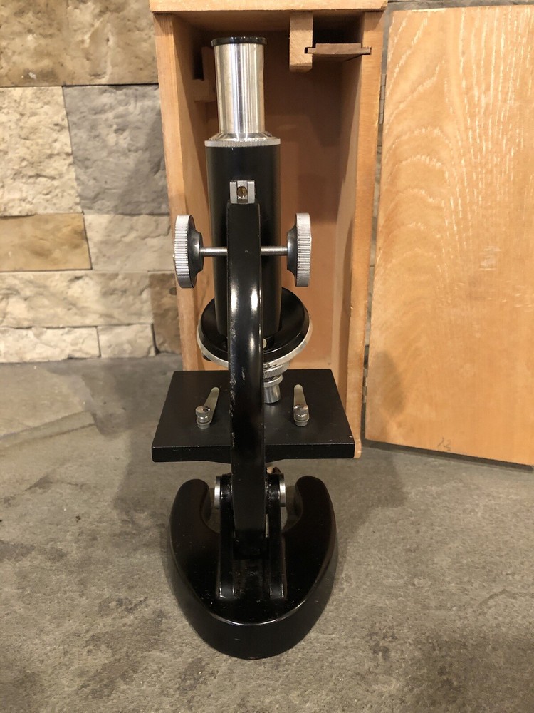 Vintage Precision Optical Microscope With Storage Case 15X-?