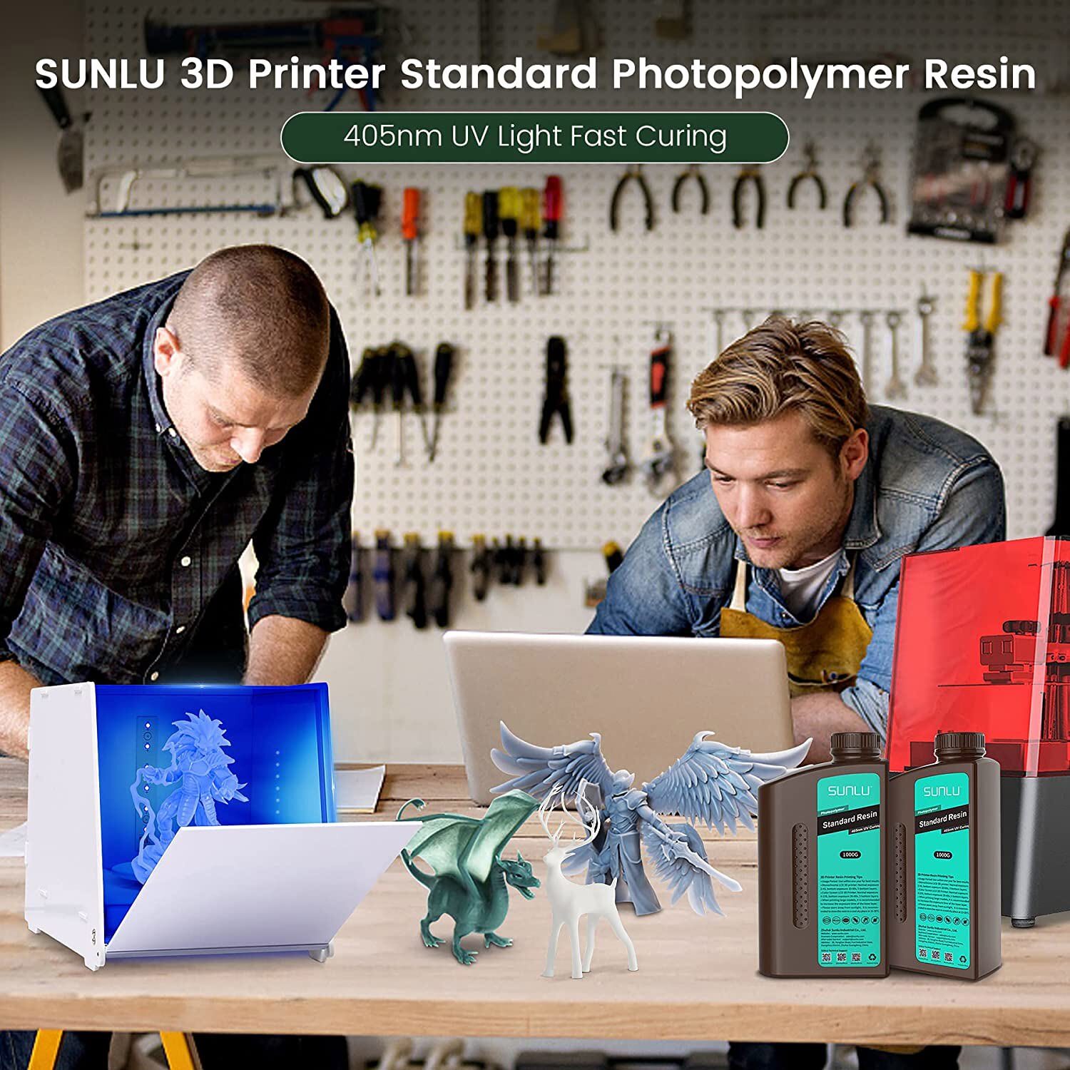 10×1KG SUNLU Standard/Standard-Plus/Washable/Toughness/ABS-Like/PA-Like Resin