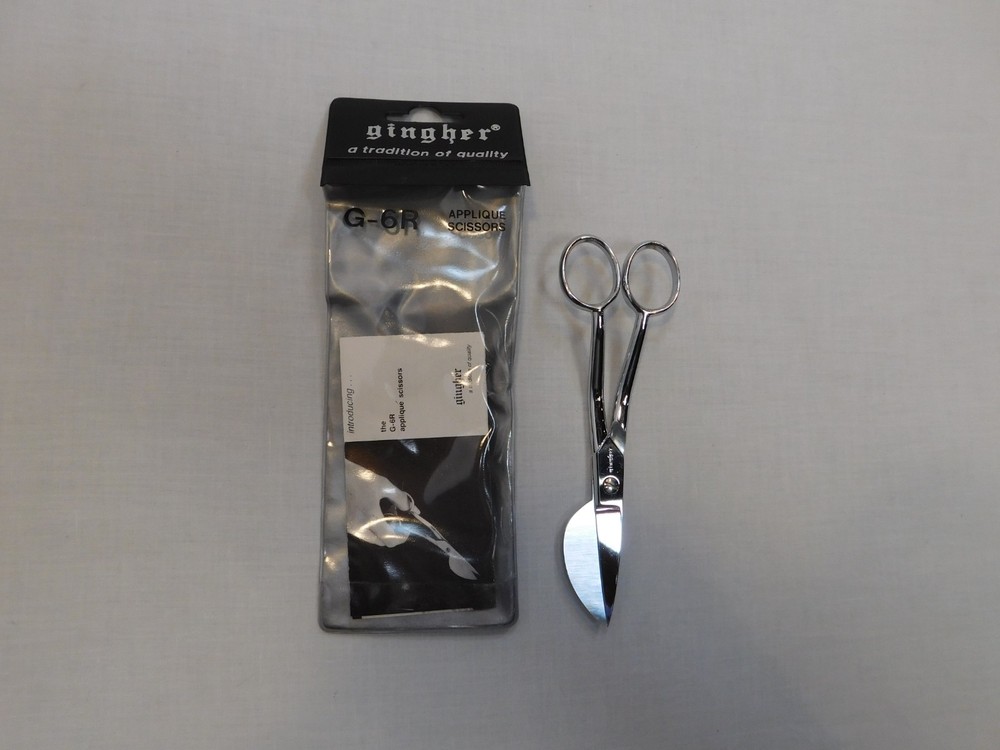 Gingher 6" Applique Scissors G-6R - EUC