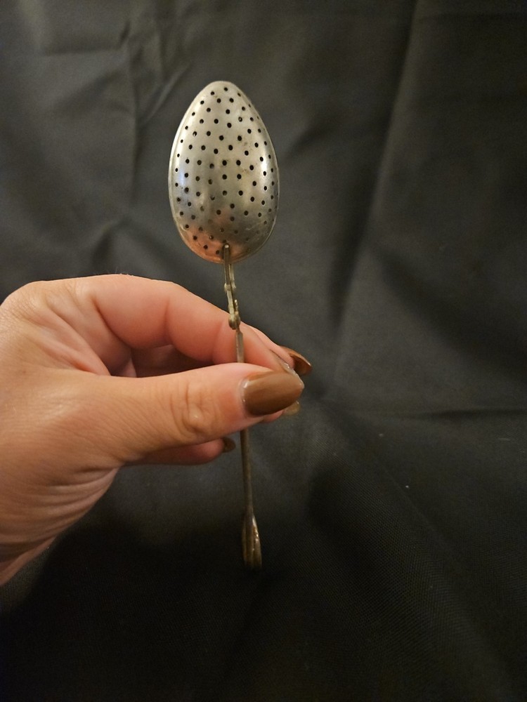 1950s Nickel Plated Tea Bag Strainer