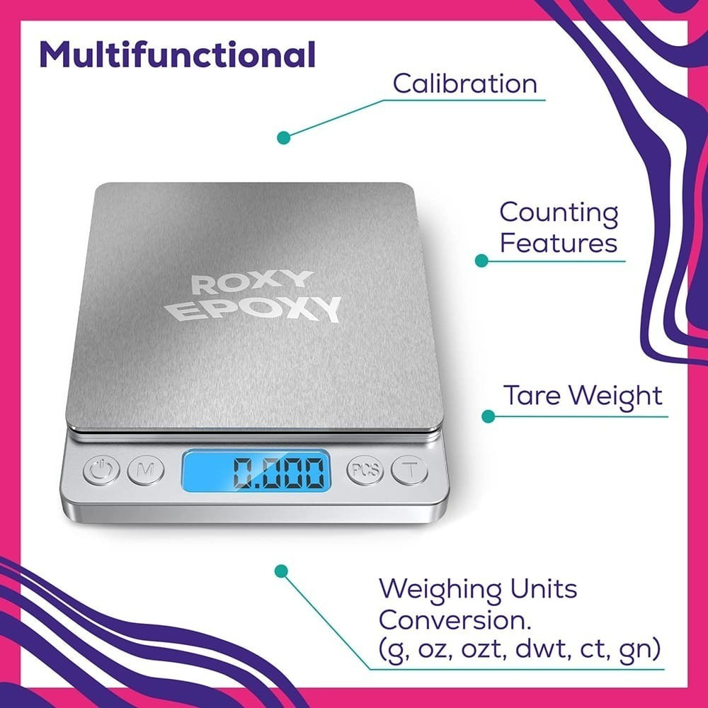 Roxy Epoxy Digital Mini Gram Weighing Scale 200 Grams/7.055 oz Max
