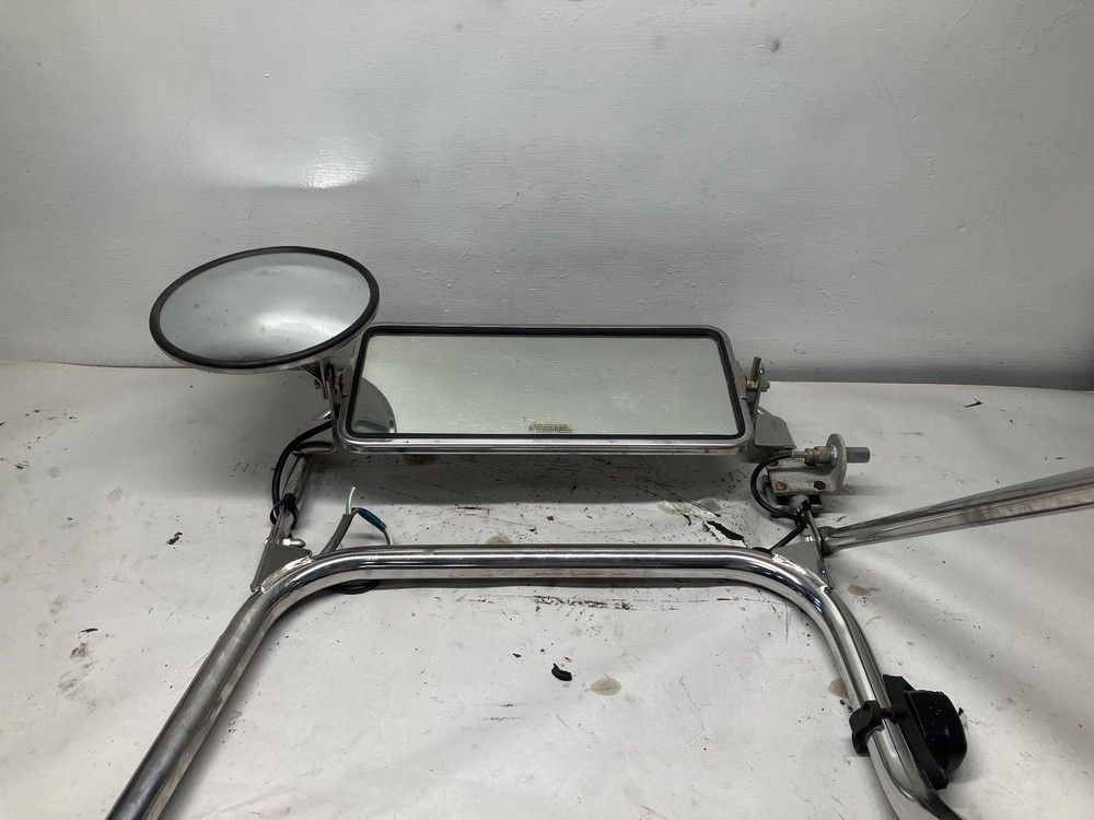 2005-2017 Peterbilt 386 STAINLESS Left/Driver Door Mirror - Used