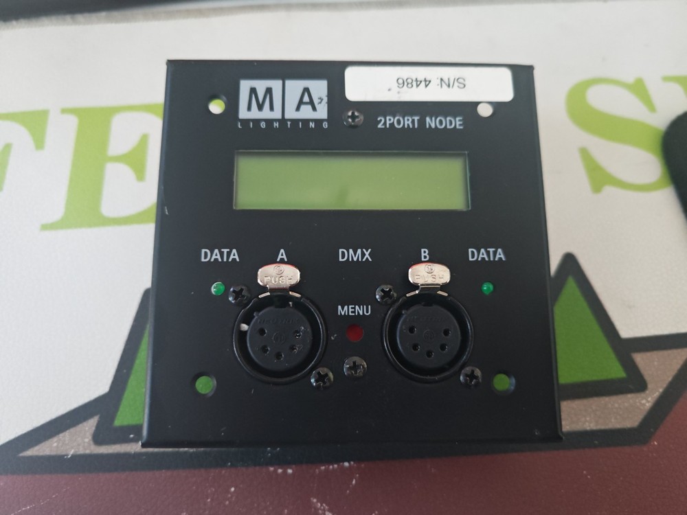 MA 2PORT NODE Flush-mounted EU-version, 2x DMX out Test OK