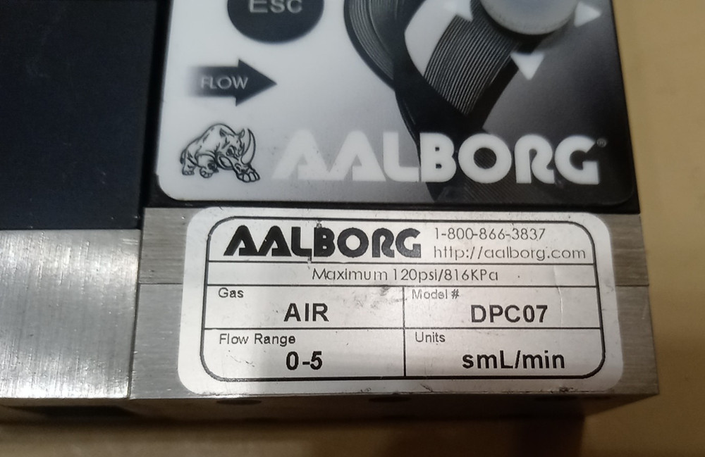Aalborg AIR DPC07 DPC INTELLIGENT Mass Flow Controller Digital Meter 0-5