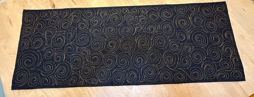 Quilted Halloween Table Runner made with Batik Fabrics