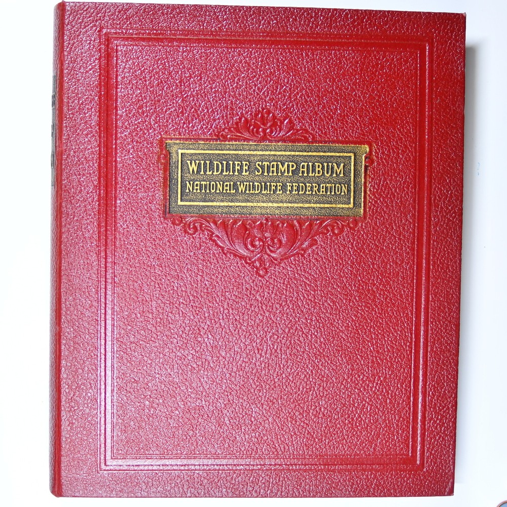 National Wildlife Federation Conservation Stamp Albums 1950s w/ Stamps Vintage