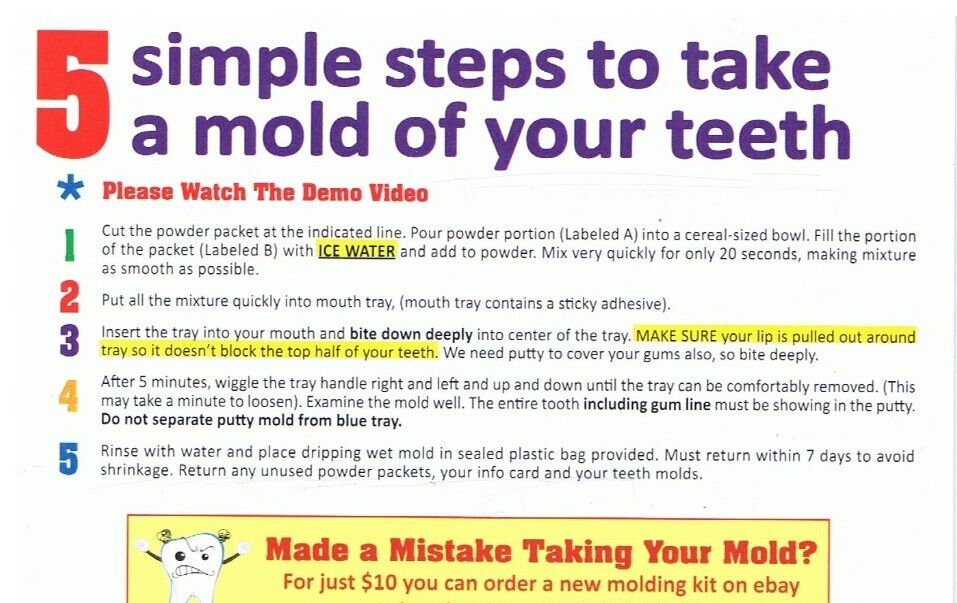 Premium Dental Retainer ~Custom Fitted ~Made by USA Dental Lab