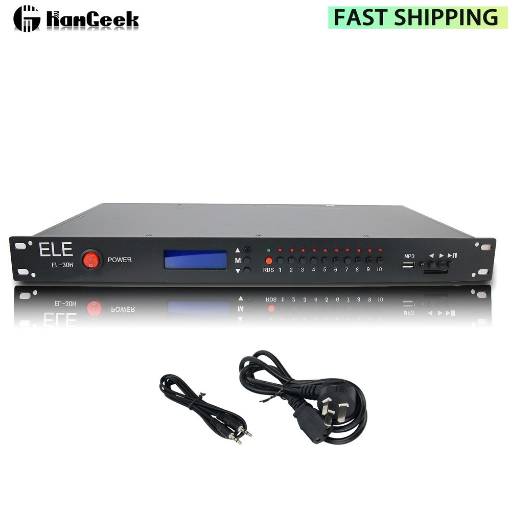 ELE EL-30H 30W FM Broadcast Transmitter w/ RDS & Power Amp Module for Mitsubishi