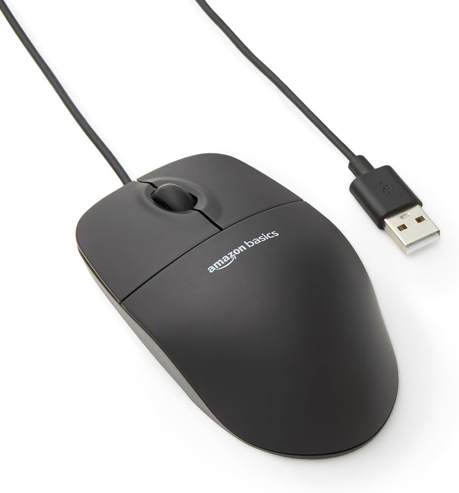 Versatile 3-Button USB Wired Mouse with High-Definition Tracking for All Devices