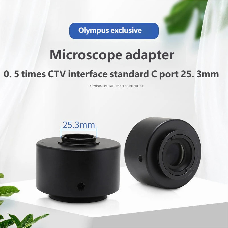 0.5X C-Mount Microscope Camera Adapter for Olympus Trinocular Microscope